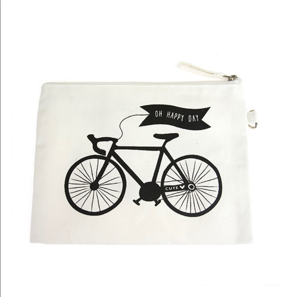 Canvas Zip Top Makeup Bag - Picture 1 of 3